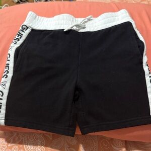 Guess Black and White Shorts Lightweight Athletic Design